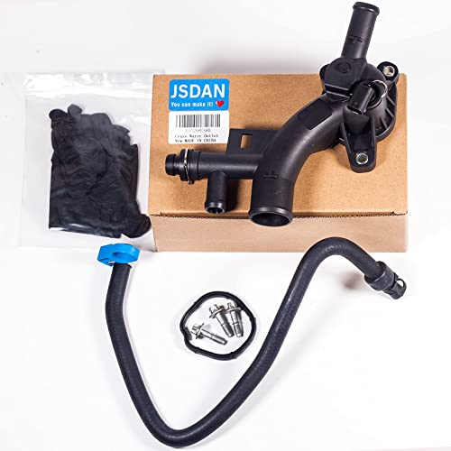 JSDAN 25193922 Compatiableb With 2011 2012 2013 2014 2015 2016 Chevy Cruze Sonic Trax Buick Encore Engine Water Outlet 1.4L &13251447 Chevy Cruze Radiator Hose