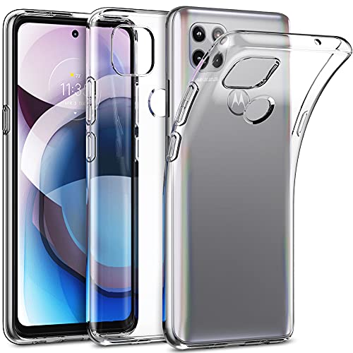 Moto One 5G Ace Case, Moto G 5G Case, Raysmark Ultra [Slim Thin] Scratch Resistant TPU Rubber Soft Skin Silicone Protective Crystal Clear Case Cover for Moto One 5G Ace/Moto G 5G (Clear)