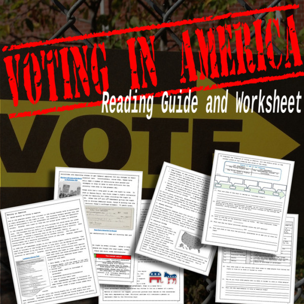Voting in America Worksheet