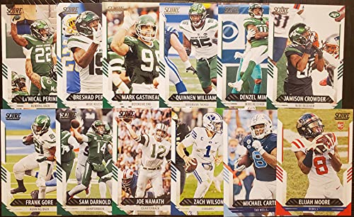 2021 Panini Score Football New York Jets Team Set 12 Cards W/Drafted Rookies