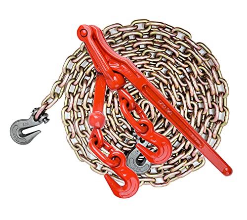 Chain and Binder kit, 4,700lbs Safe Working Load, (1) 5/16″X20′ G70 Chain and (1) Lever Load Binders. Trailer Accessories.
