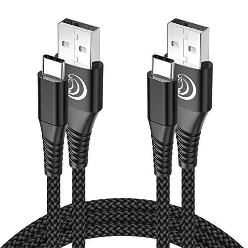 USB C Cable 10FT 2Pack Type C Phone Charger Cord for Samsung Galaxy A01 A02s A10e A11 A12 A21 A32 A42 A50 A51 A52 S20 FE Note 20 Ultra S21,Moto G Stylus Power G7 G6 Z4,LG K51 K92 Stylo 5 4 G7 G8 Thinq