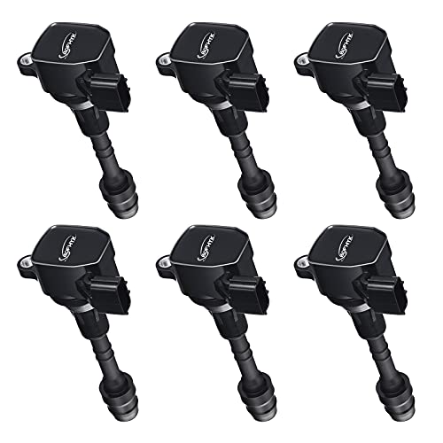 BDFHYK Ignition Coil Pack Set of 6 Compatible with 2003-2007 Nissan 350Z & Infiniti FX35, G35, M35, Infiniti G35 Coupe 2006, Coil for V6 3.5L Replace UF401,C1439,6734025, 22448AL615,22448AL61C