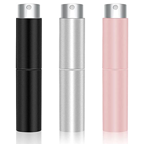 Vitog Travel Perfume Bottle Refillable, 9Pcs Leak Proof Mini Perfume Refillable Bottle Set TSA Approved Empty Spray Bottles Containers for Perfume Makeup Remover (Pattern1)