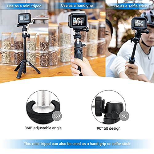 JJC 2 in 1 Selfie Stick Extension Pole and Extendable Mini Tripod for GoPro Hero 11 10 9 8 7 DJI Osmo AKASO Insta360 Action Camera, iPhone Android Samsung Phone, Compact Vlog Camera, Camcorder & More | The Storepaperoomates Retail Market - Fast Affordable Shopping