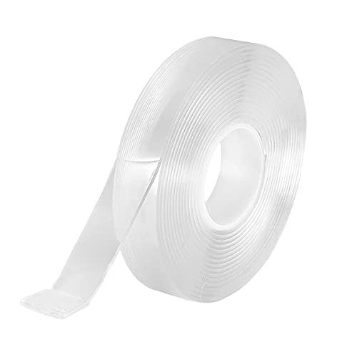 Double Sided Tape Heavy Duty, Strong Adhesive Clear Tape Strips for Mounting Carpet, Poster, Mirror, Photo Frames