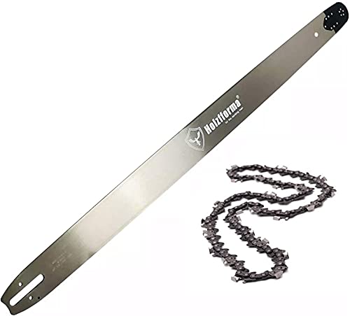 Holzfforma Solid Bar & Full Chisel Chain Combo Compatible with HUSQVARNA Chainsaw Models like 61 66 262 xp 266 268 272 xp 281 288 362 365 372 xp Pro 36 Inch 3/8 .063 114DL