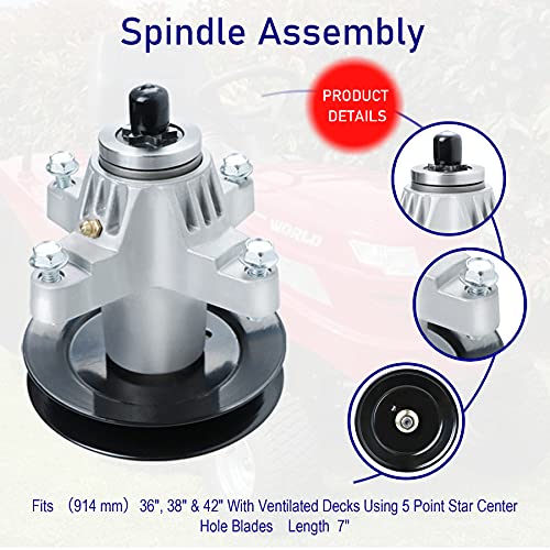 Youxmoto Spindle Assembly for Cub Cadet MTD Troy Bilt 918-04126 918-04125 618-04126 618-04125 Toro 1120370, Cub Cadet 1050 1054 1550 1554 RZT50 with 50″ Deck | The Storepaperoomates Retail Market - Fast Affordable Shopping