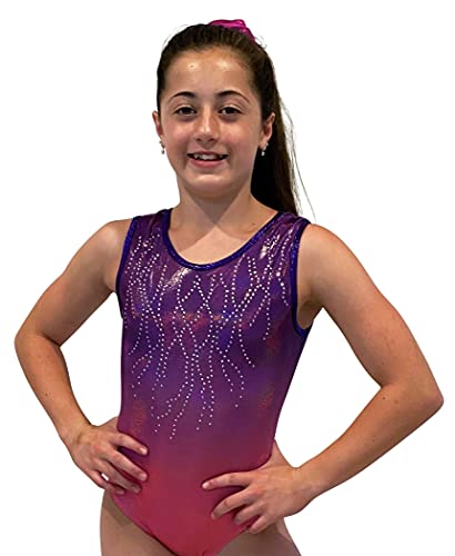 LIL’FOX Gymnastics Leotards for Girls – CANDY SHIMMER – Kids Dance, Tumbling, Acrobatics, Gymnastics Equipment