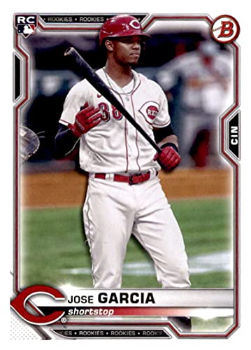 2021 Bowman #56 Jose Garcia Cincinnati Reds Rookie Baseball Card