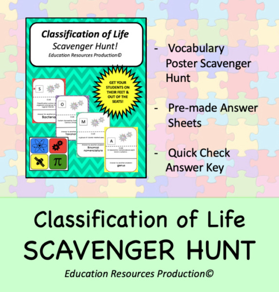 Classification Scavenger Hunt Activity