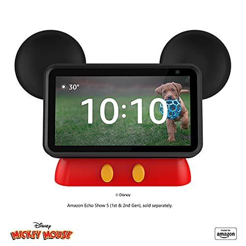 Made for Amazon, Disney Mickey Mouse-inspired Stand for Amazon Echo Show 5 Compatible with Echo Show 5 (1st and 2nd Gen)