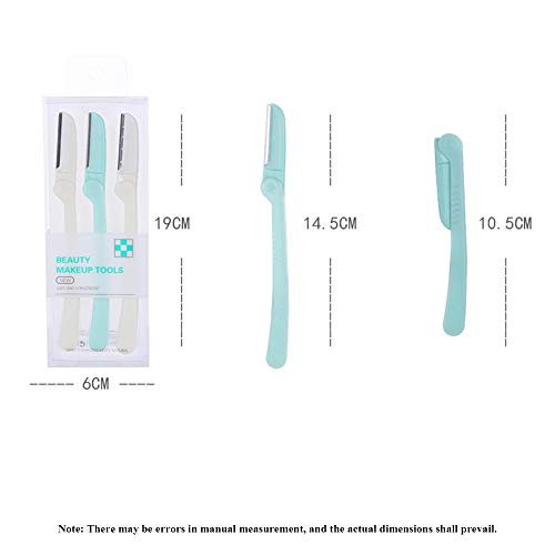QiongDi Practical Eyebrow Dermaplane Razor For Women Face，Multipurpose Facial Hair Removal Disposable Blades Eyebrow Shaper Tool，Suitable For Men And Women（3 RazorsX 2Pack） | The Storepaperoomates Retail Market - Fast Affordable Shopping