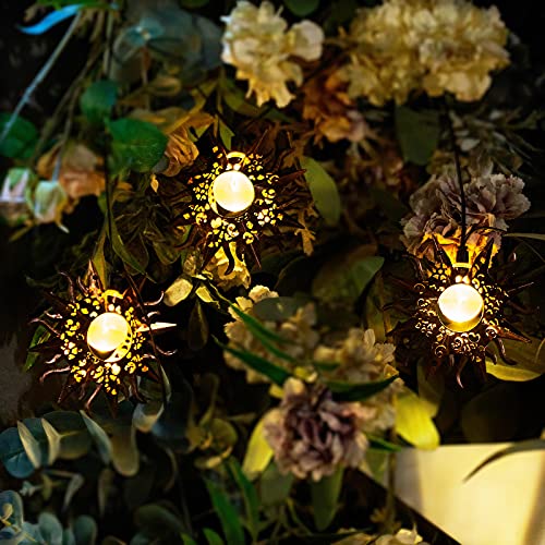 Outdoor Solar String Lights with Star Moon Sun 13Ft 153In Led Solar Powered Fairy Decorative Lights for Garden Patio Yard Wedding Party (Warm White) (Sun String Lights) | The Storepaperoomates Retail Market - Fast Affordable Shopping