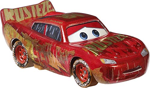 Disney Cars and Pixar Cars Die-Cast Singles Muddy Rusteze Racing Center Lightning McQueen, 1:55 Scale Fan Favorite Character Vehicles, Gift for Kids Ages 3 Years and Older