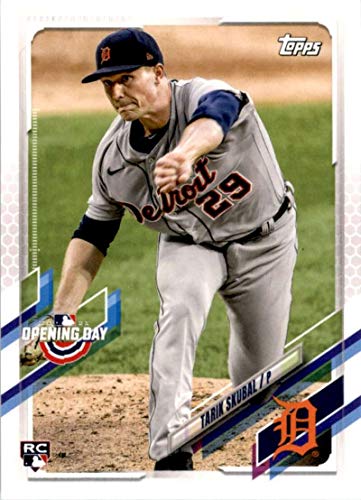 2021 Topps Opening Day #123 Tarik Skubal Detroit Tigers MLB Baseball Card (RC – Rookie Card) NM-MT