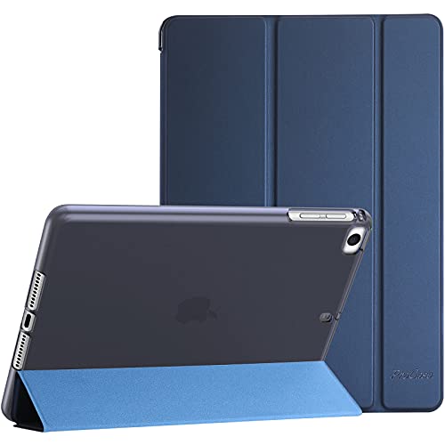 ProCase iPad Mini Case for 7.9 inch iPad Mini 5 2019 / Mini 4 3 2 1 (Old Model), Slim Soft TPU Back Cover Trifold Stand Folio Smart Case for iPad Mini 5th Generation, iPad Mini 4 3 2 1 -Navy