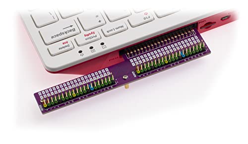 Raspberry Pi 400 GPIO Header Expansion Adapter, with Color-Coded Header,Easy Connect to Your Pi400