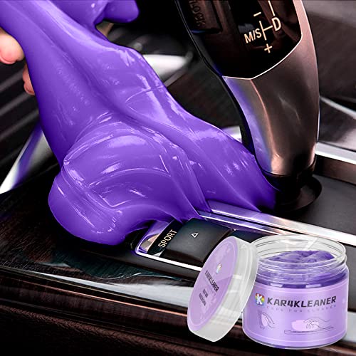 Cleaning Gel for Car, Car Accessories Cleaning Kit Car Cleaner Interior Detailing Kit Essentials for Car Dust Detail Removal Keyboard Cleaner for Automative Care, Air Vent, PC, Laptops(Purple)