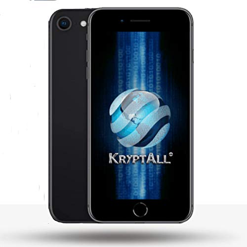 Schendlers Kryptall 64GB Black Factory Unlocked Encrypted Smartphone SE Series, Works Worldwide, Anti-Surveillance Secure Phone