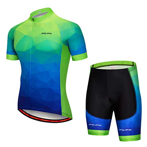 Hotlion Men’s Cycling Jersey Set Bib Shorts Summer Cycling Clothing Suit Pro Team Bike Clothes
