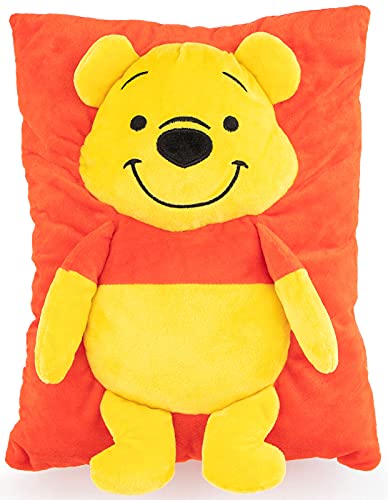Jay Franco Disney Winnie The Pooh 3D Snuggle Pillow – Super Soft – Measures 15 Inches (Official Disney Product)