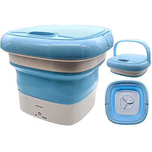 Mini Portable Washing Machine – Folding Washing Machine – Bucket Washer for Clothes Laundry- Collapsible Washing Machine – Underwear Washing Machine for Camping, RV, Travel, Small Spaces