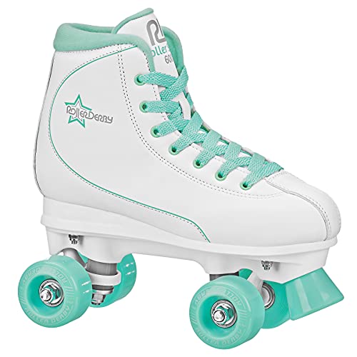 Roller Derby Roller Star 600 Women’s Roller Skates – White/Mint – Size 09