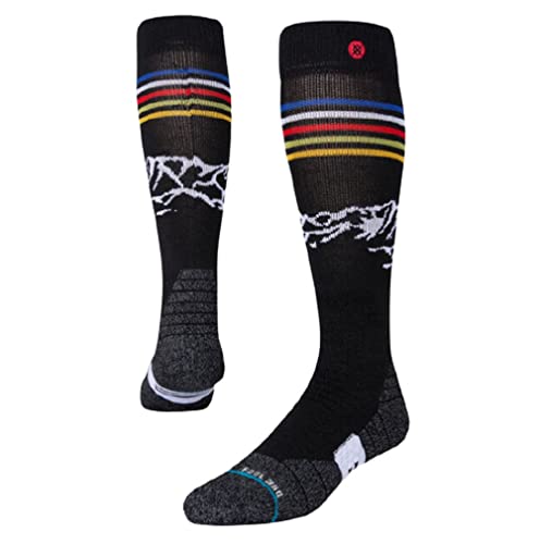 Stance Fish Tail Snow Socks (Black, LG (Men’s Shoe 9-13))