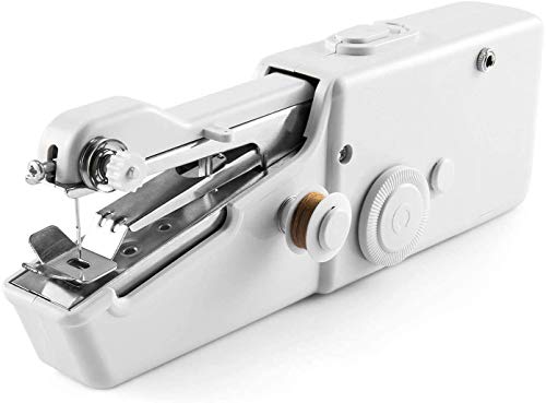 VIIMI Handheld Sewing Machine, Mini Cordless Portable Electric Sewing Machine-Cordless Small Handy Stitch Handheld Sewing Machine for Fabric Clothing Kids Cloth Pet Clothes, NEW-WHITE | The Storepaperoomates Retail Market - Fast Affordable Shopping