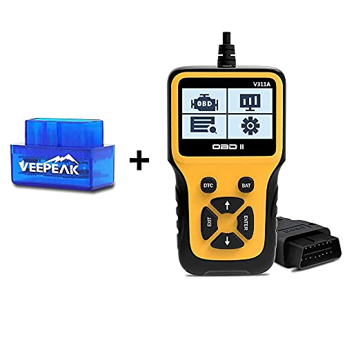 Veepeak Mini Bluetooth OBD2 Scanner for Android and Handheld OBD2 Code Reader