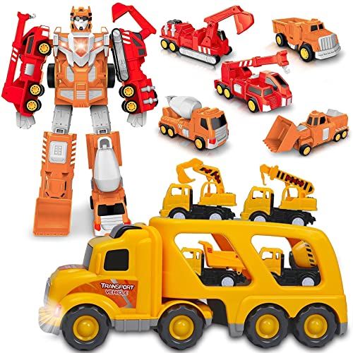 Nicmore Kids Toys for Boys, Construction Toys for 3 4 5 6 Year Old Boys Girls | STEM Building Toy Cars Trucks Toddler Toys Age 2-4 | Christmas Kids Gifts Toys for Boys Age 4-7