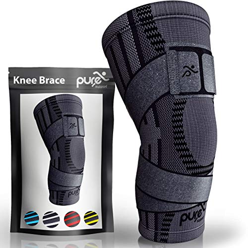 Pure Support Knee Brace, Compression Sleeve for Running, Arthritis Pain, Sports