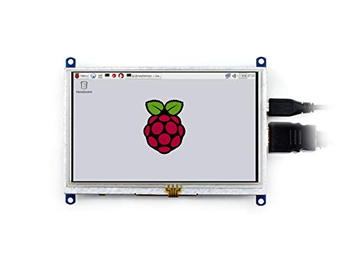 TOP1 5 inch Resistive Touch Screen LCD (B) 800×480 Pixels HDMI-Compatible 5″ TFT LCD Display for Raspberry Pi 4/3B+ USB Touch Port