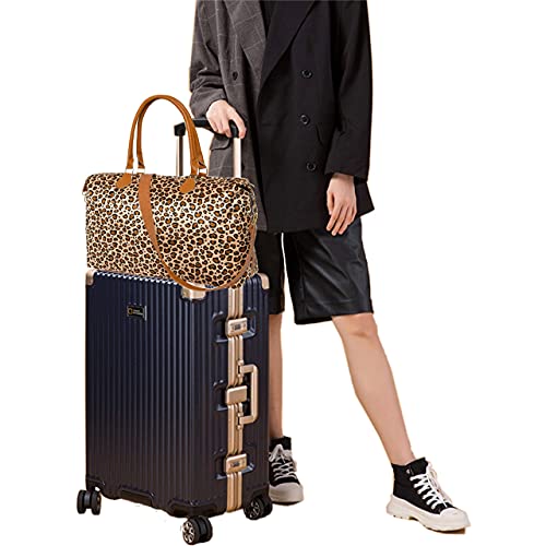 Geechen Weekender Bag for Women – Cute Travel Overnight Duffle Bag with Straps (Leopard) | The Storepaperoomates Retail Market - Fast Affordable Shopping