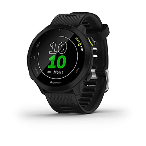 Garmin Forerunner 55, GPS Running Watch with Daily Suggested Workouts, Up to 2 weeks of Battery Life, Black
