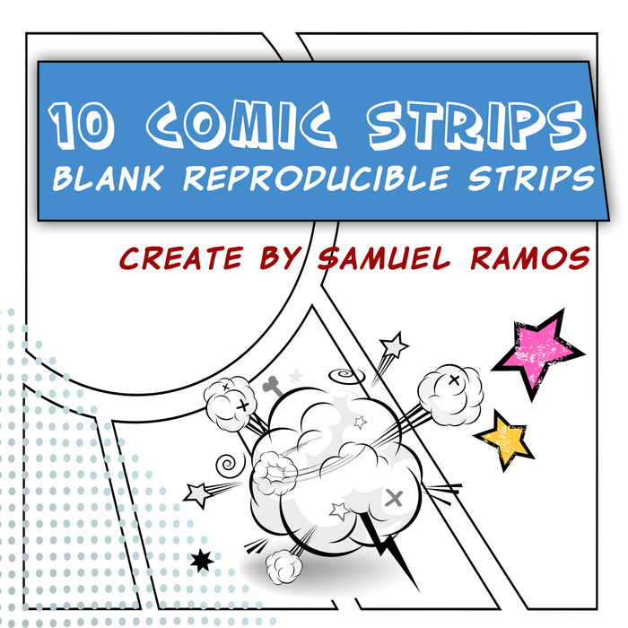 Comic Book Blank Reproducible Strips Templates (10 Styles) | The Storepaperoomates Retail Market - Fast Affordable Shopping