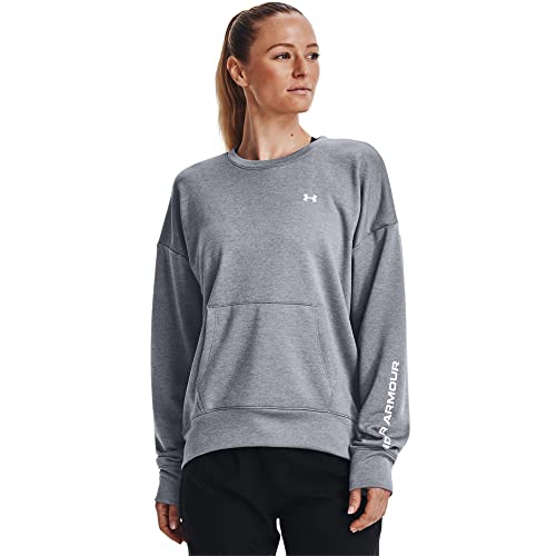 Under Armour Women’s Shoreline Terry Crew , Steel (035)/Kiln Red , Medium | The Storepaperoomates Retail Market - Fast Affordable Shopping