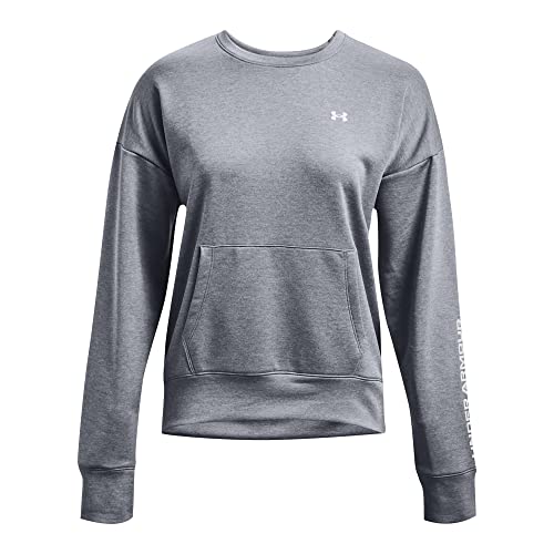 Under Armour Women’s Shoreline Terry Crew , Steel (035)/Kiln Red , Medium | The Storepaperoomates Retail Market - Fast Affordable Shopping