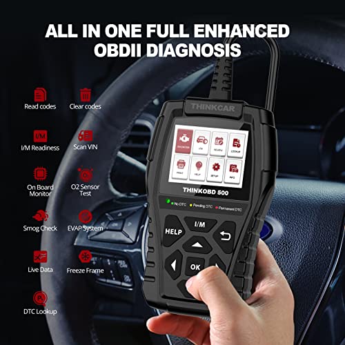 THINKCAR OBD2 Scanner for Car, Thinkobd 500 Check Engine Code Reader with Lifetime Free Upgrade, Emission Test Scan Tool for Mechanics, Car Diagnostic Scanner for All OBD-II Cars After 1996 | The Storepaperoomates Retail Market - Fast Affordable Shopping