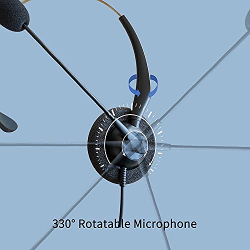 3.5mm Cell Phone Mobile Headset with Microphone Noise Cancelling & Volume Controls Computer Headphones for iPhone, Android, Laptop, PC, Tablets | The Storepaperoomates Retail Market - Fast Affordable Shopping