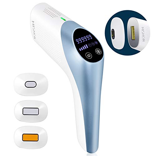 999999 Flashes MiSMON IPL Hair Removal for Women and Men, 3-in-1 Skin Care Beauty Device – Powerful 18J / Ice Compress/Painless/Permanent Result