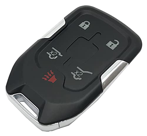 Remote Smart Key Fob Shell Case Fit for GMC Terrain Acadia Yukon Chevrolet Silverado Suburban Tahoe 5 Buttons Key Fob Cover Casing (1)