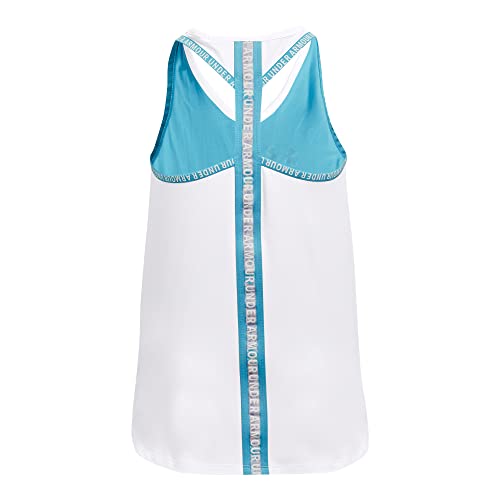 Under Armour Girls’ Knockout Tank Top , Fresco Blue (481)/White , Youth Medium | The Storepaperoomates Retail Market - Fast Affordable Shopping