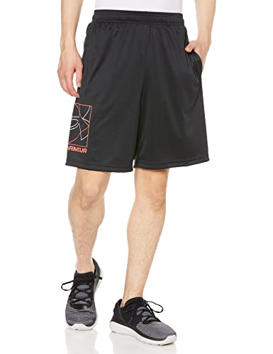 Under Armour Men’s Tech Boxed Logo Shorts , Black (001)/Black , XX-Large