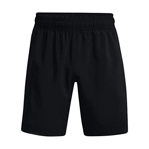 Under Armour mens Woven Graphic Shorts , Black (001)/White , X-Large