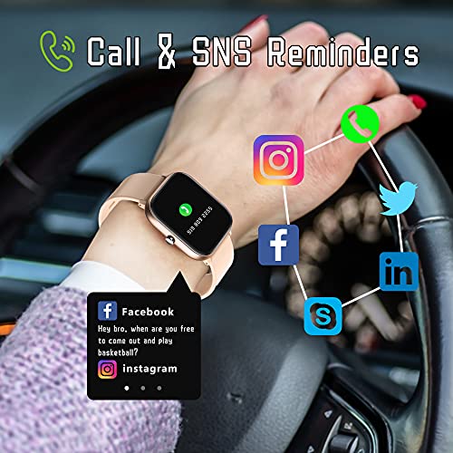 PUBU Smart Watch, Smart Watches for Men Women for Android Phones and iOS Phones Compatible iPhone Samsung, Fitness Tracker with Blood Pressure Oxygen Monitor, Sleep Monitor Step Calorie Counter | The Storepaperoomates Retail Market - Fast Affordable Shopping