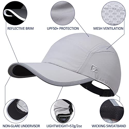 GADIEMKENSD Womens Hats Baseball Cap UPF 50+ Sun Quick Dry Lightweight Breathable Trucker Hat Outdoor Hiking Fishing Run Golf Sports Dad Mesh Reflective Running Hats Ponytail for Women Light Gray | The Storepaperoomates Retail Market - Fast Affordable Shopping