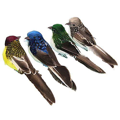 4pcs Artificial Foam Bird Mini Simulation Feather Birds Ornaments DIY Craft for Home Garden Wedding Decoration Party Accessories(6.3inch) | The Storepaperoomates Retail Market - Fast Affordable Shopping