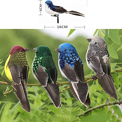 4pcs Artificial Foam Bird Mini Simulation Feather Birds Ornaments DIY Craft for Home Garden Wedding Decoration Party Accessories(6.3inch) | The Storepaperoomates Retail Market - Fast Affordable Shopping